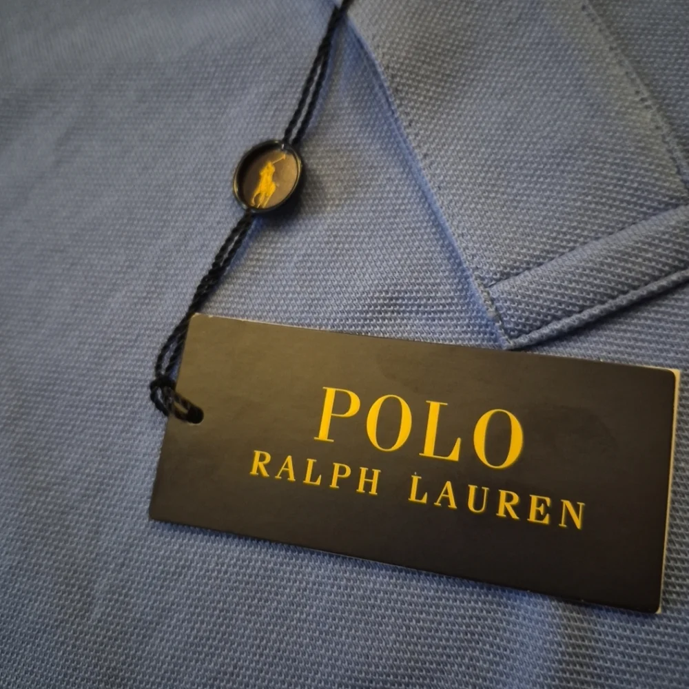 NWT Polo Ralph Lauren Polo Shirt Men Big&Tall 2XB Blue Classic Fit Mid Weight.